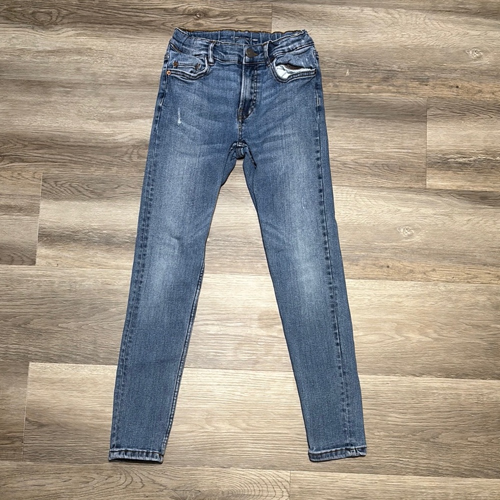 Zara Blue Skinny Jeans with Tapered Fit GIRLS SIZE 10